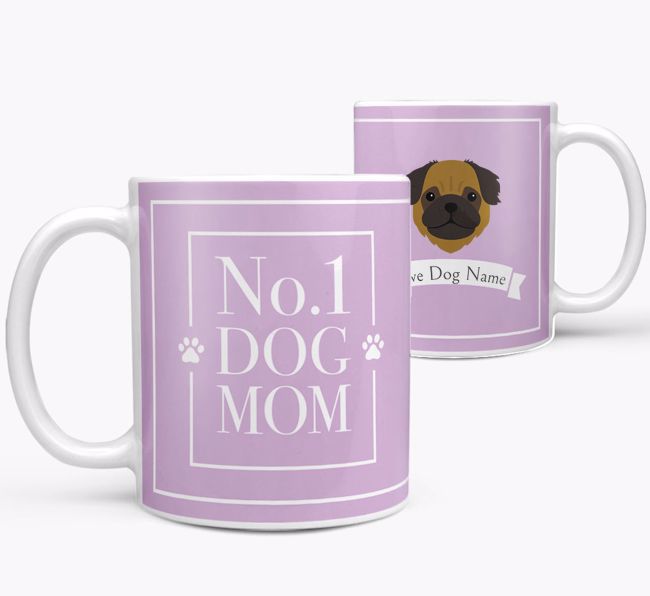 Personalised 'No.1 Mom' Mug from your {breedFullName}